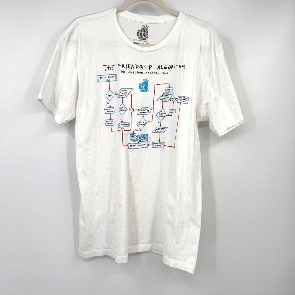Big Bang Theory The Friendship Algorithm T Shirt Size Large